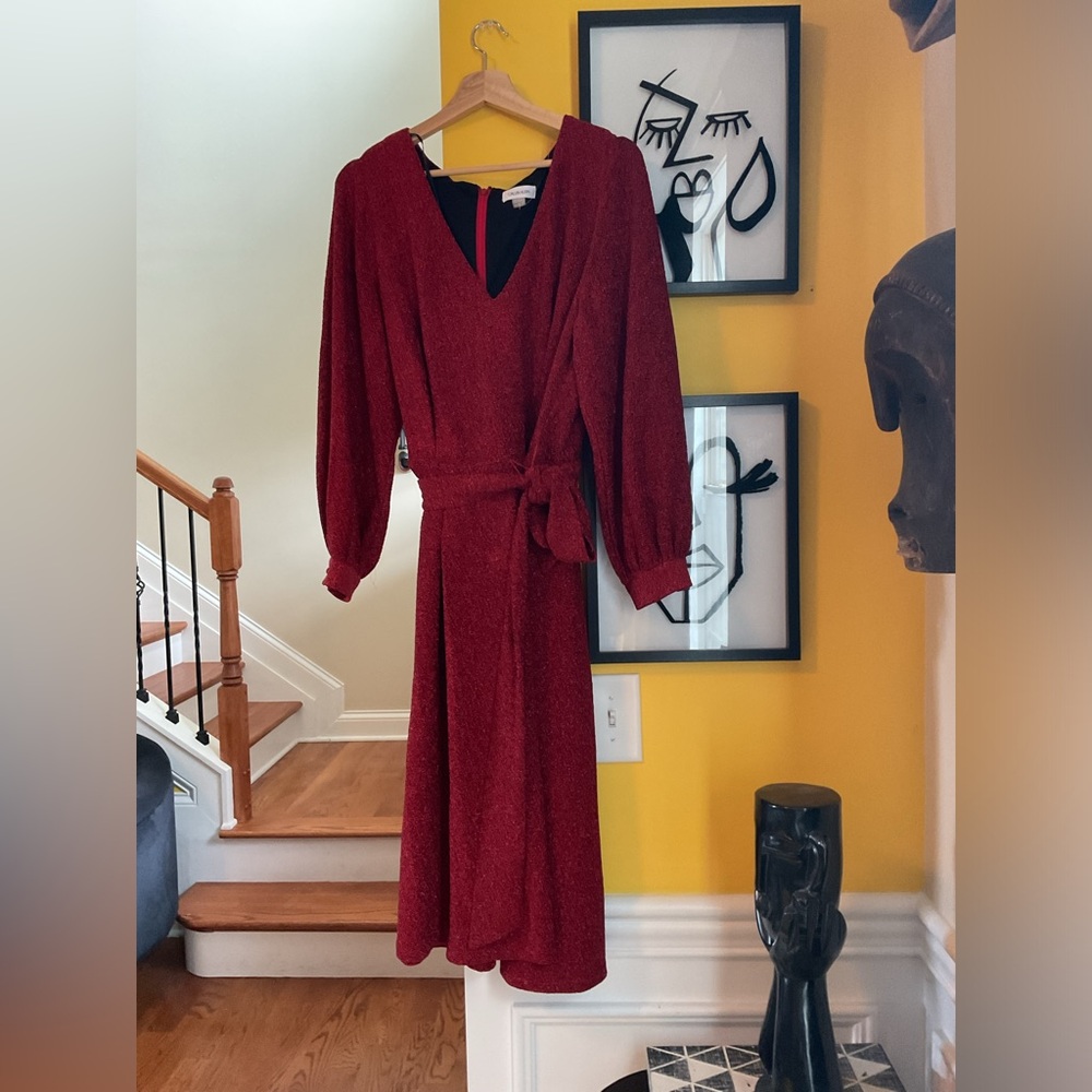 Red Sparkle Calvin Klein Dress NWOT Size 14W